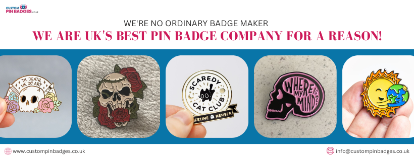 Custom Hard Enamel Pin Badges in UK